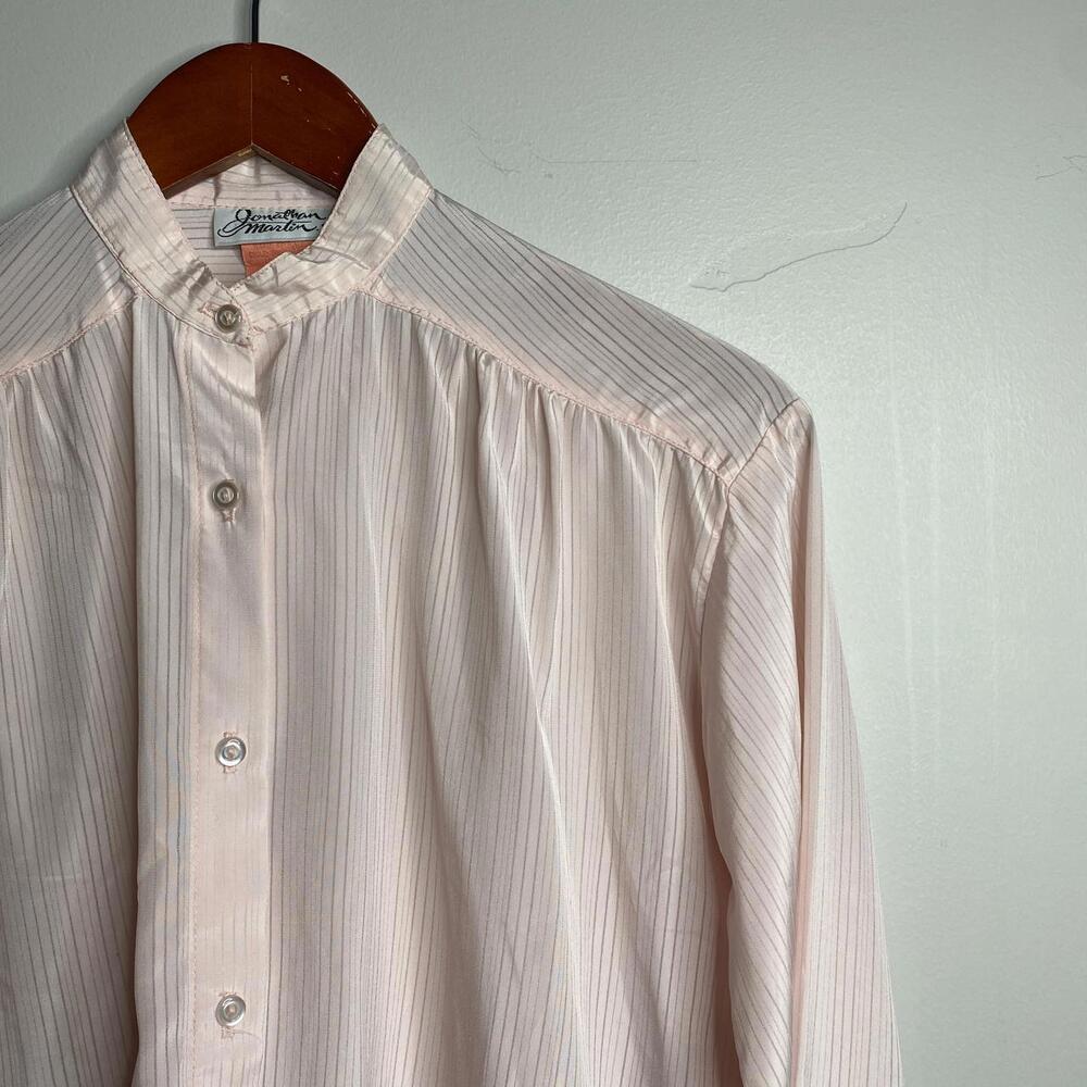 90s Vintage Pink Blouse Size 3